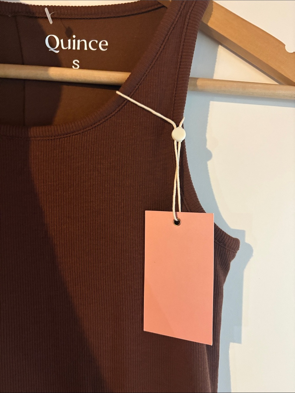 Quince Tencel Sleeveless Tank Bodycon Dress in Chocolate Brown NWT - Picture 11 of 13